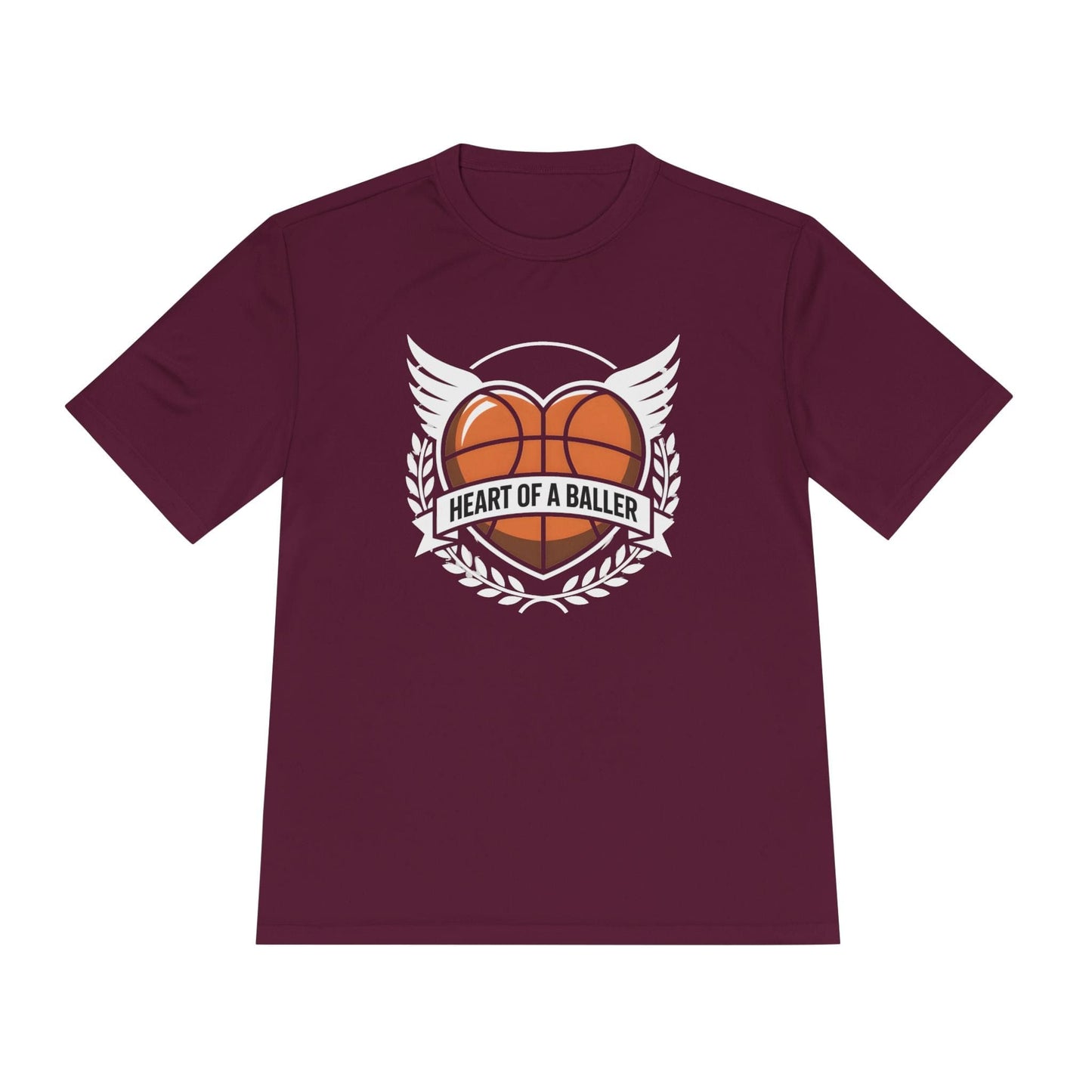 Heart Of A Baller-Basketball  Unisex Moisture Wicking Tee