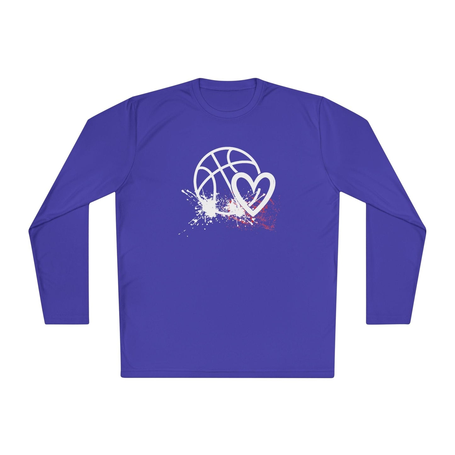 Basketball Is Her Heartbeat Lightweight Long Sleeve Tee