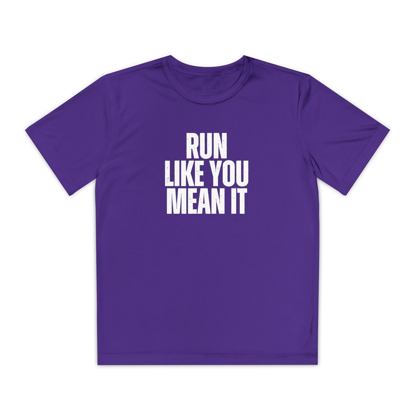 Run Like You Mean It Youth Moisture Wicking Tee