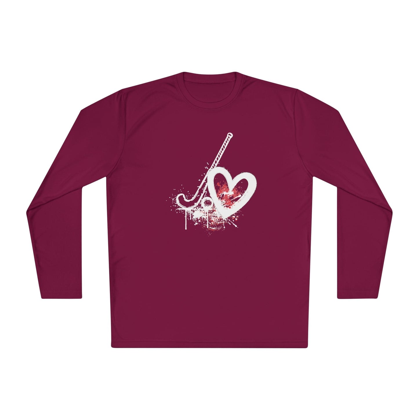 Field Hockey Is Her Heartbeat Lightweight Long Sleeve Tee