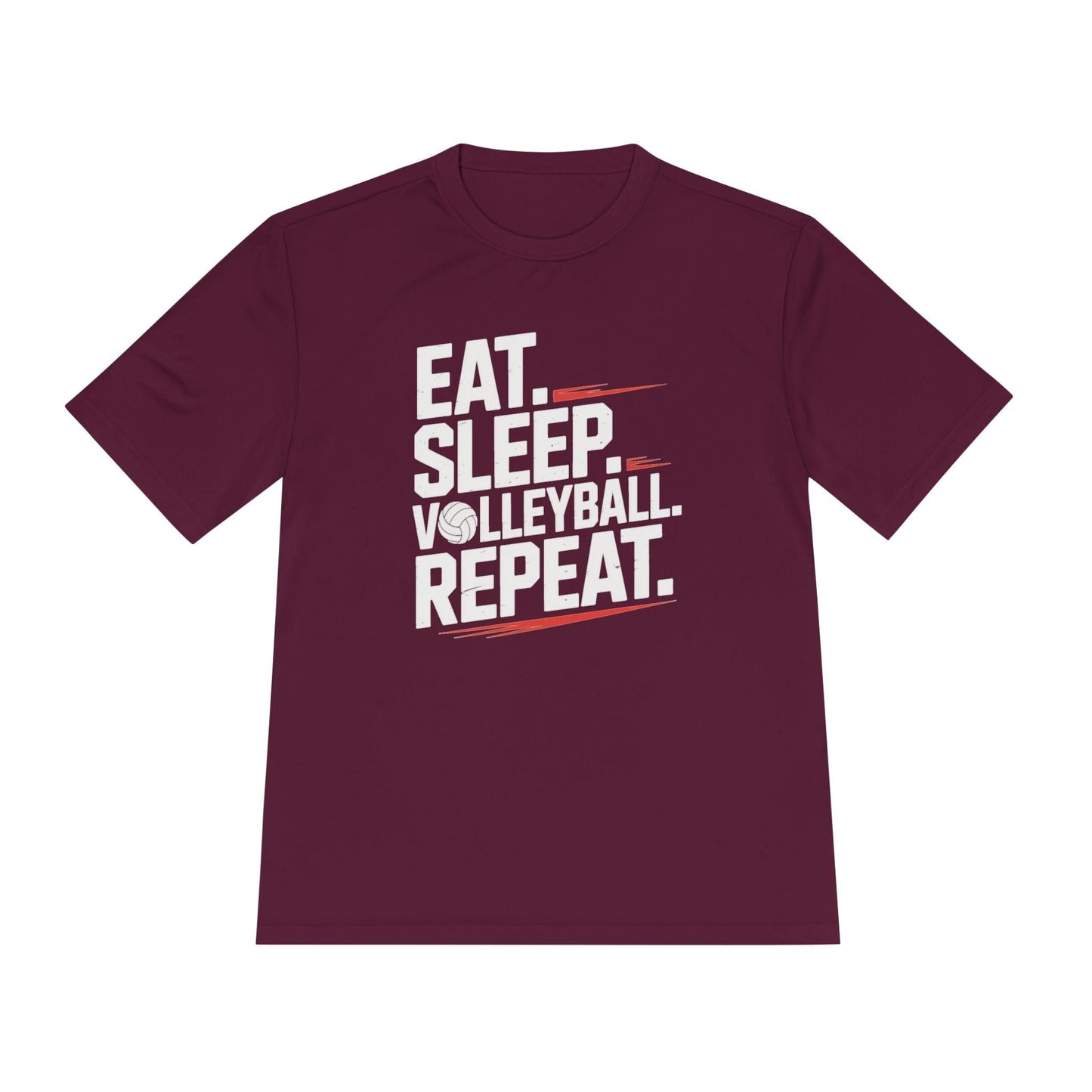 Eat.Sleep.Volleyball.Repeat Unisex Moisture Wicking Tee