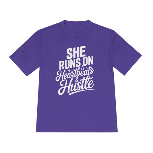 Heartbeats And Hustle Unisex Moisture Wicking Tee