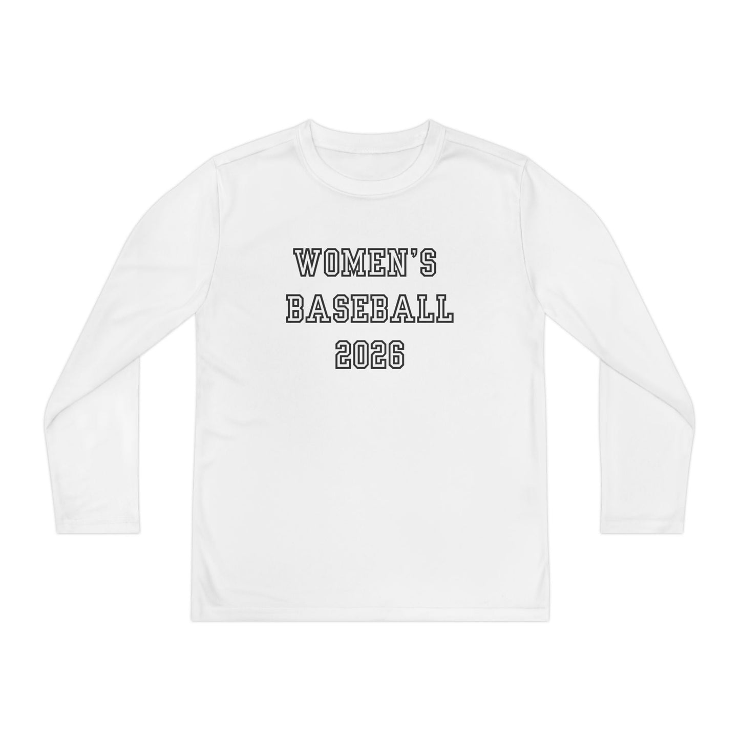 Women's Baseball 2026 Youth Long Sleeve Competitor Tee