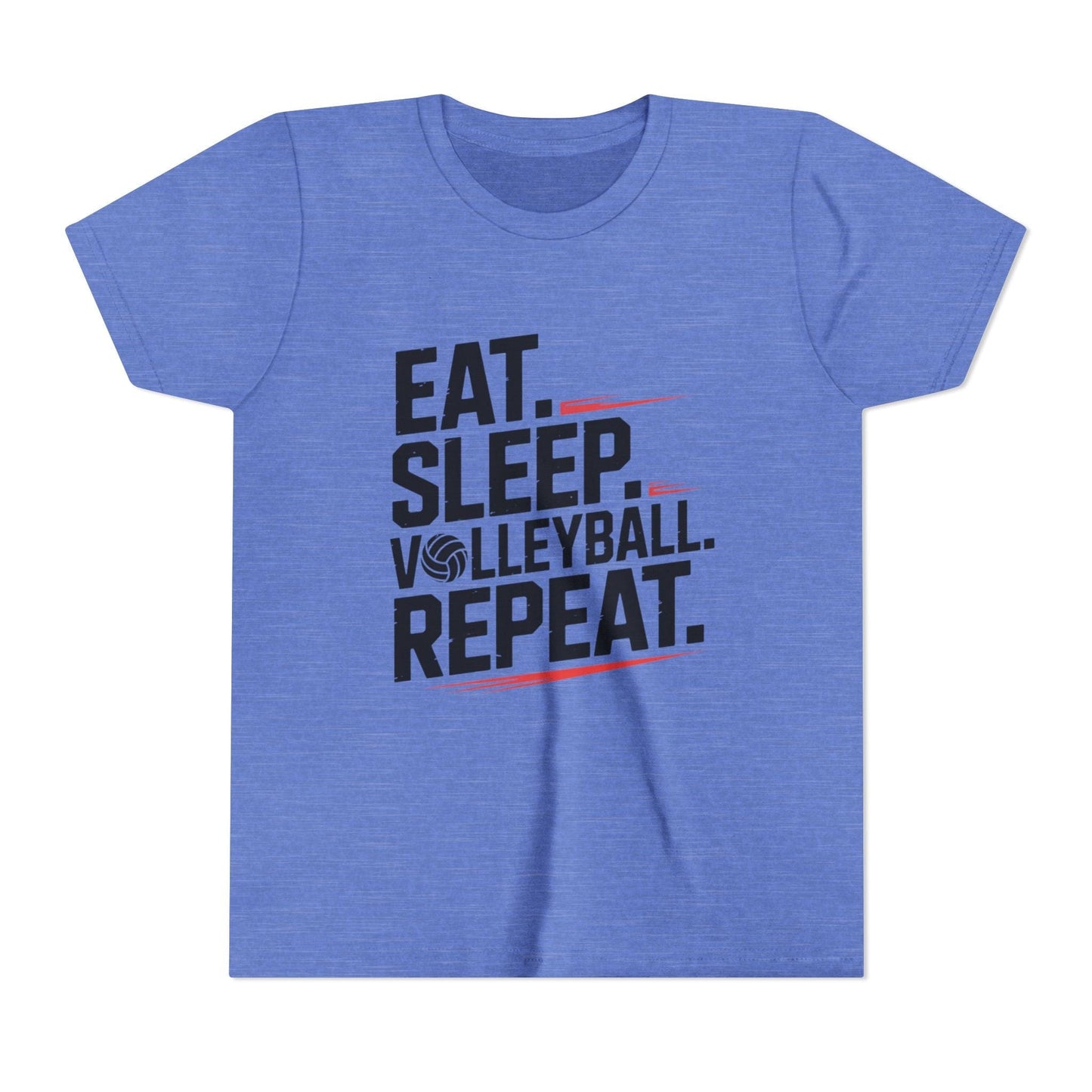 Eat.Sleep.Volleyball.Repeat Youth Short Sleeve Tee