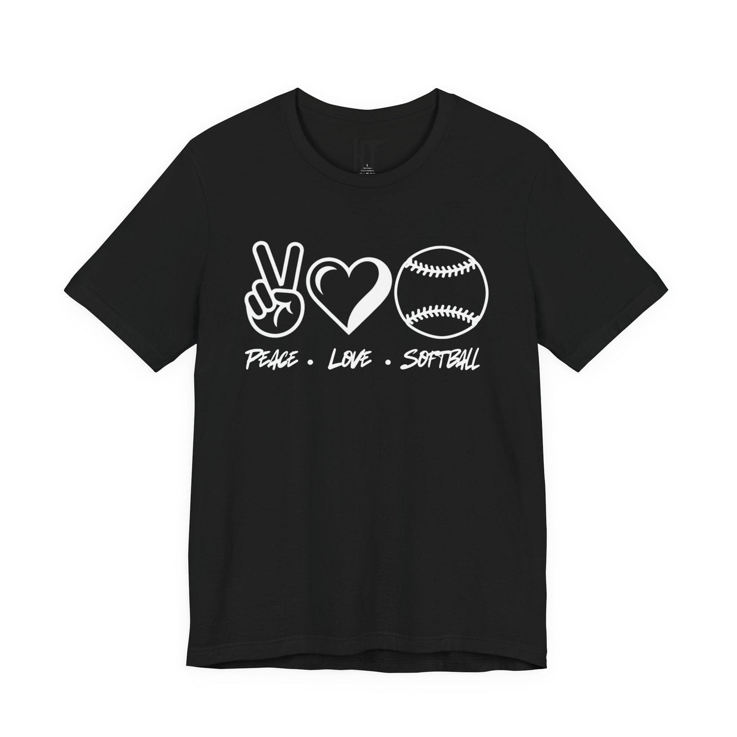 Peace • Love • Softball T-Shirt