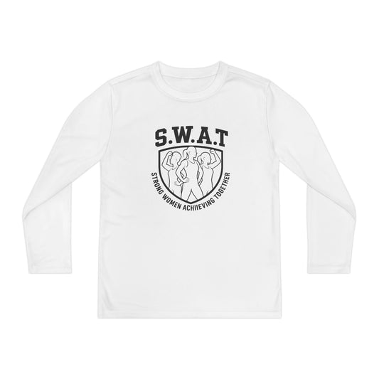 S.W.A.T – Strong Women Achieving Together Youth Long Sleeve Competitor Tee