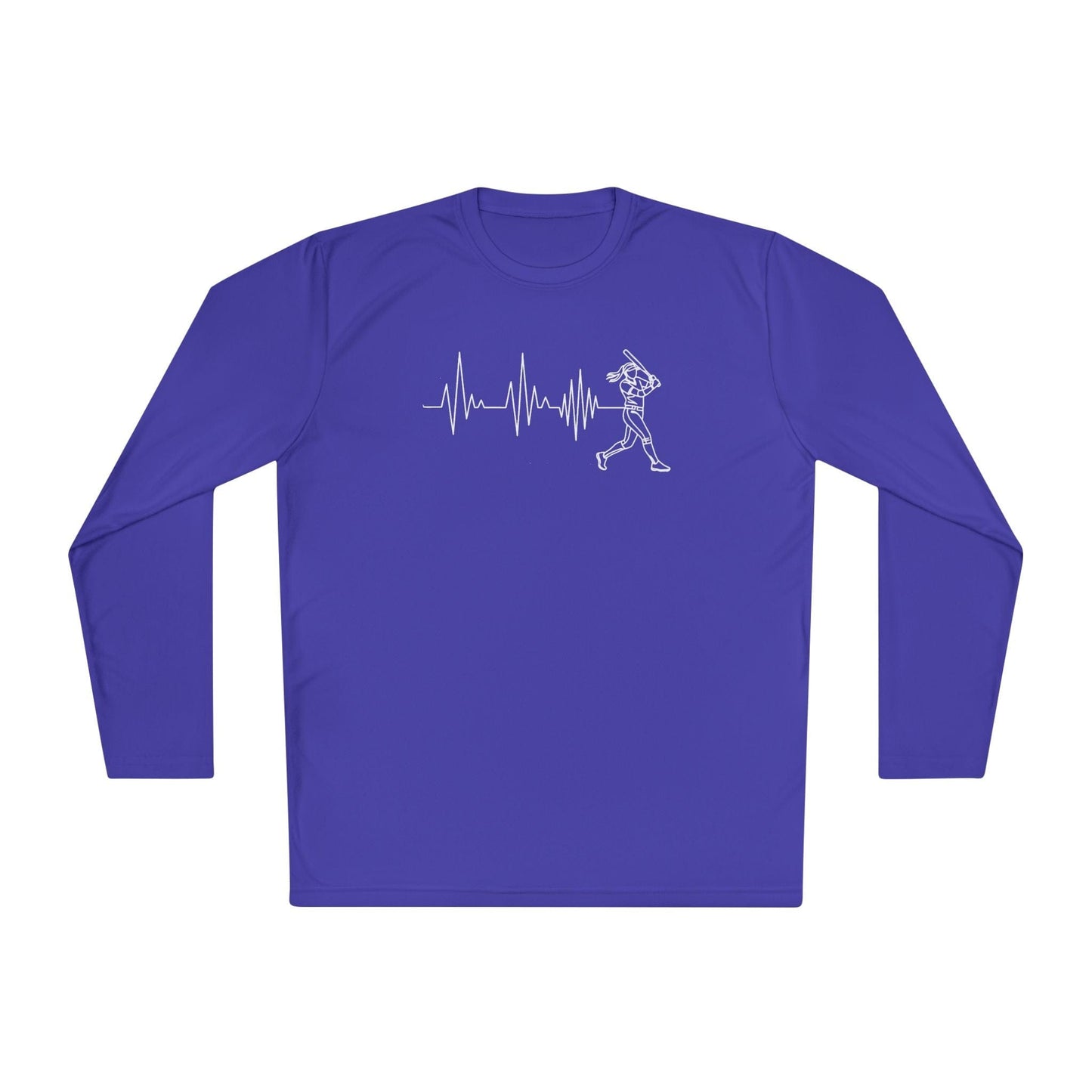Softball Heartbeat Lightweight Long Sleeve Tee