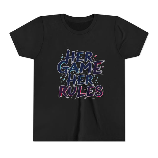 Her Game, Her Rules Youth Short Sleeve Tee