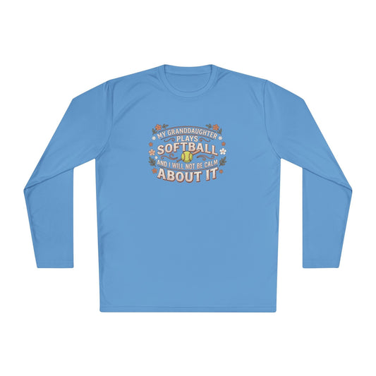 Granddaughter Plays Softball Lightweight Long Sleeve Tee