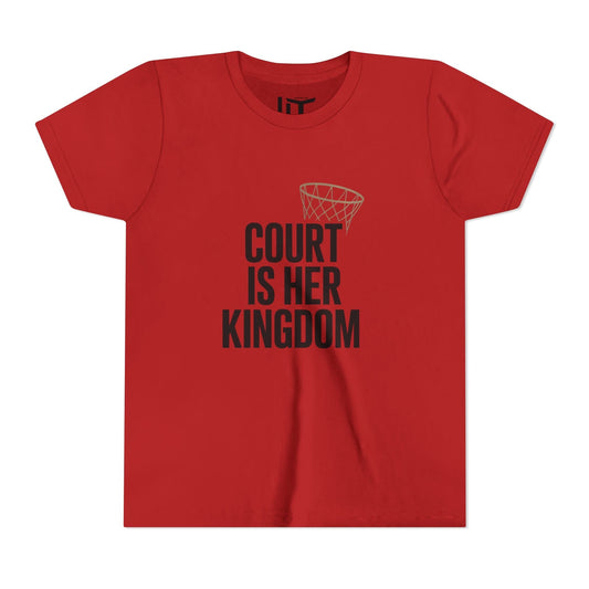 Court Is Her Kingdom Youth Short Sleeve Tee