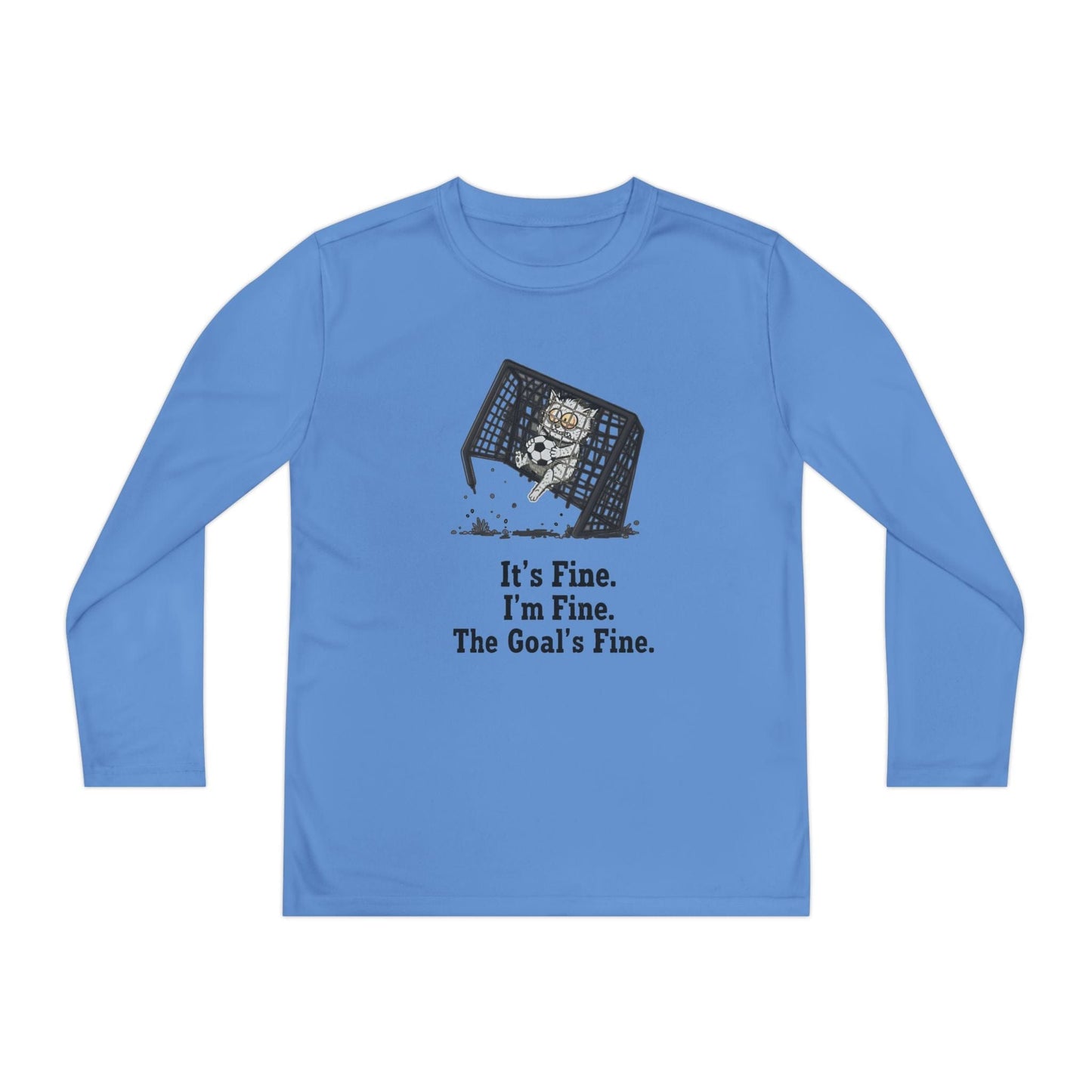 It's Fine, Soccer Youth Long Sleeve Competitor Tee