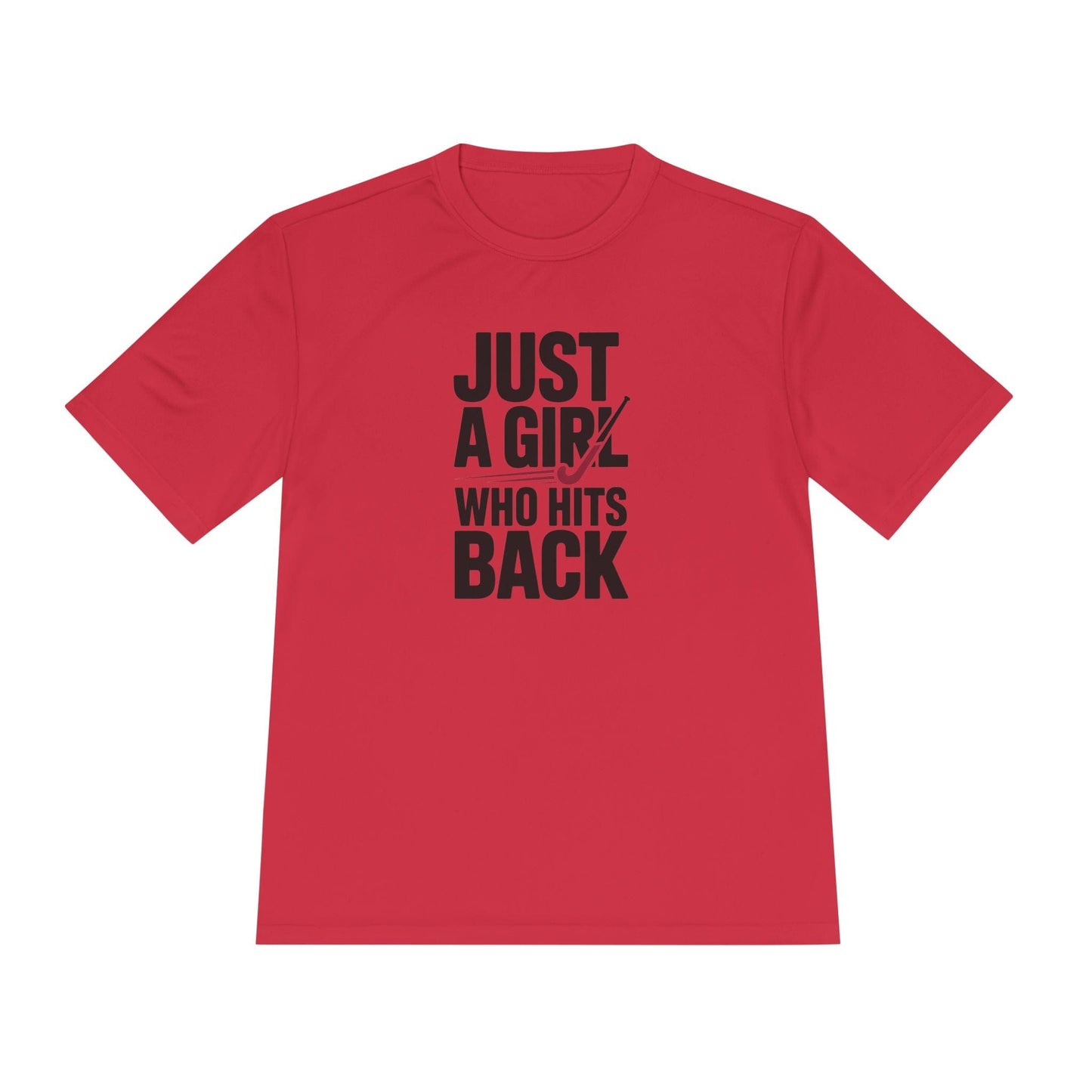 Just A Girl Who Hits Back Unisex Moisture Wicking Tee
