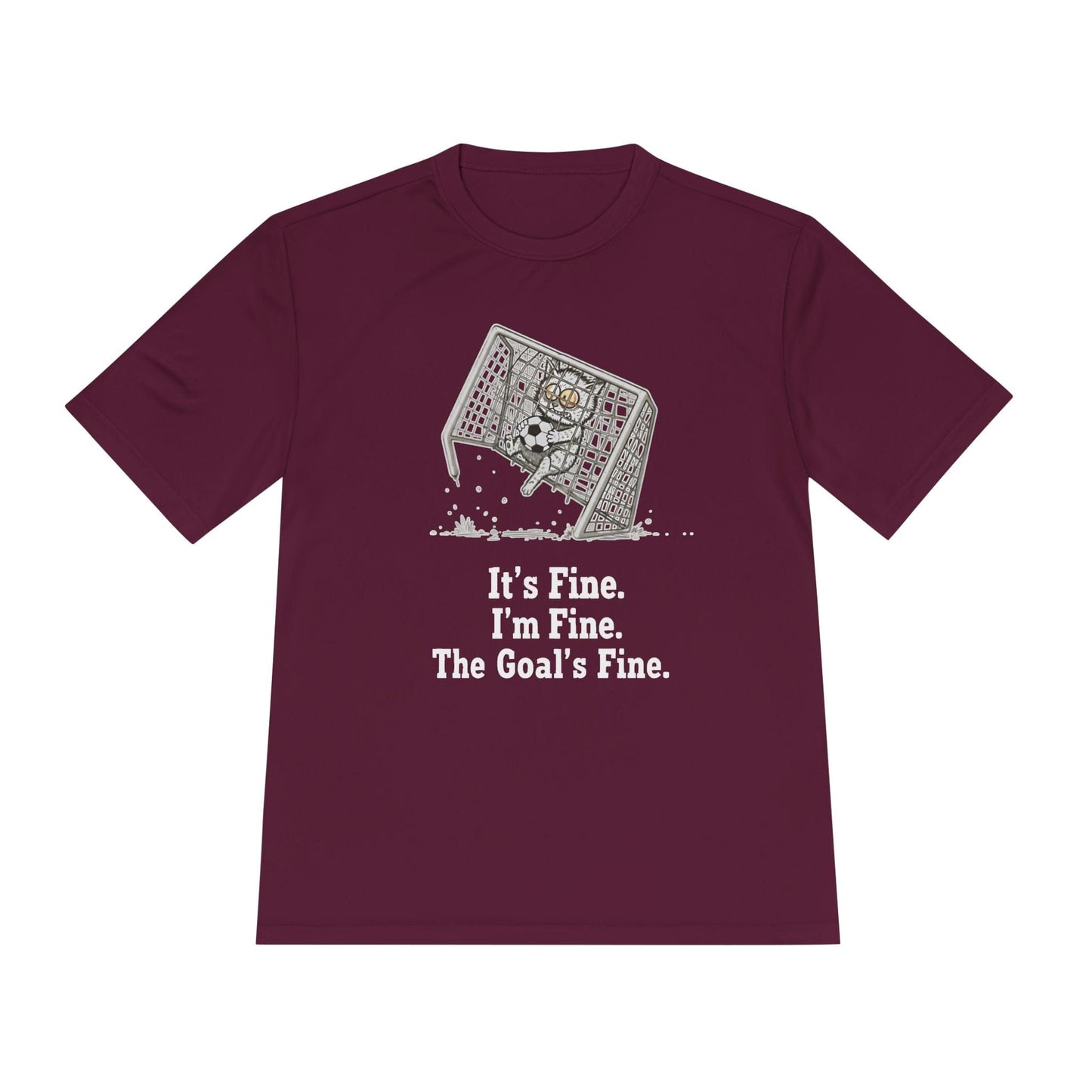 It's Fine, Soccer Unisex Moisture Wicking Tee
