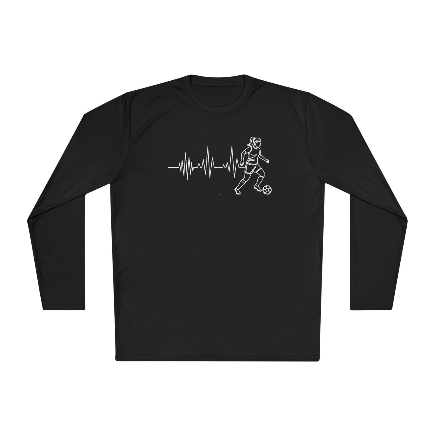 Soccer Heartbeat Lightweight Long Sleeve Tee
