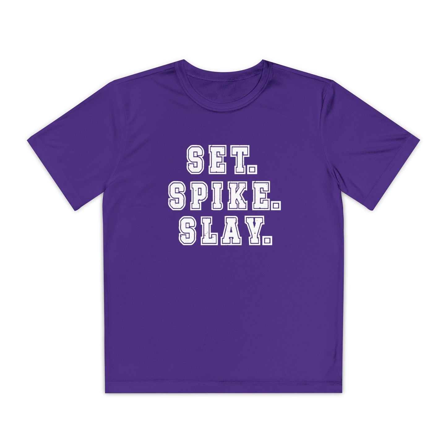Set.Spike.Slay Youth Moisture Wicking Tee