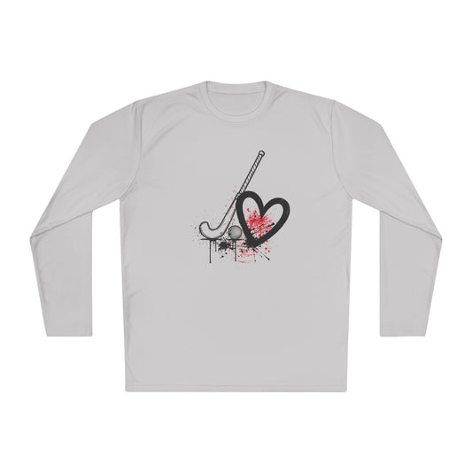 Field Hockey Is Her Heartbeat Lightweight Long Sleeve Tee
