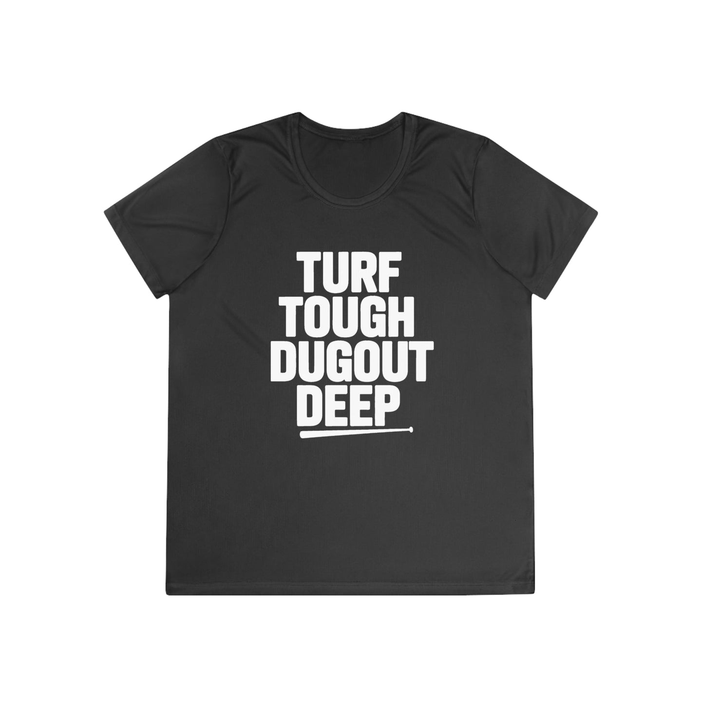 Turf Tough, Dugout Deep Ladies Moisture Wicking Tee