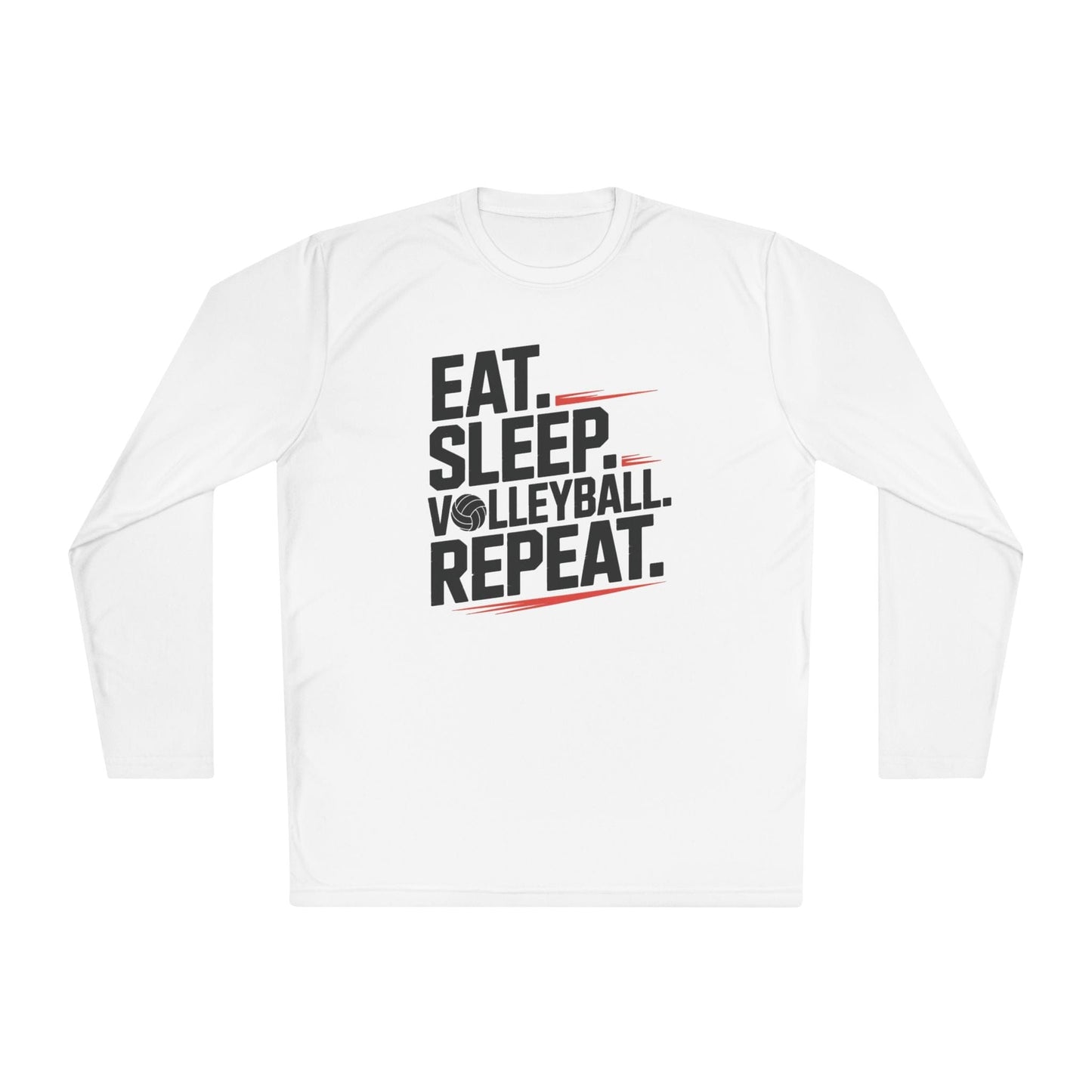 Eat.Sleep.Volleyball.Repeat Lightweight Long Sleeve Tee