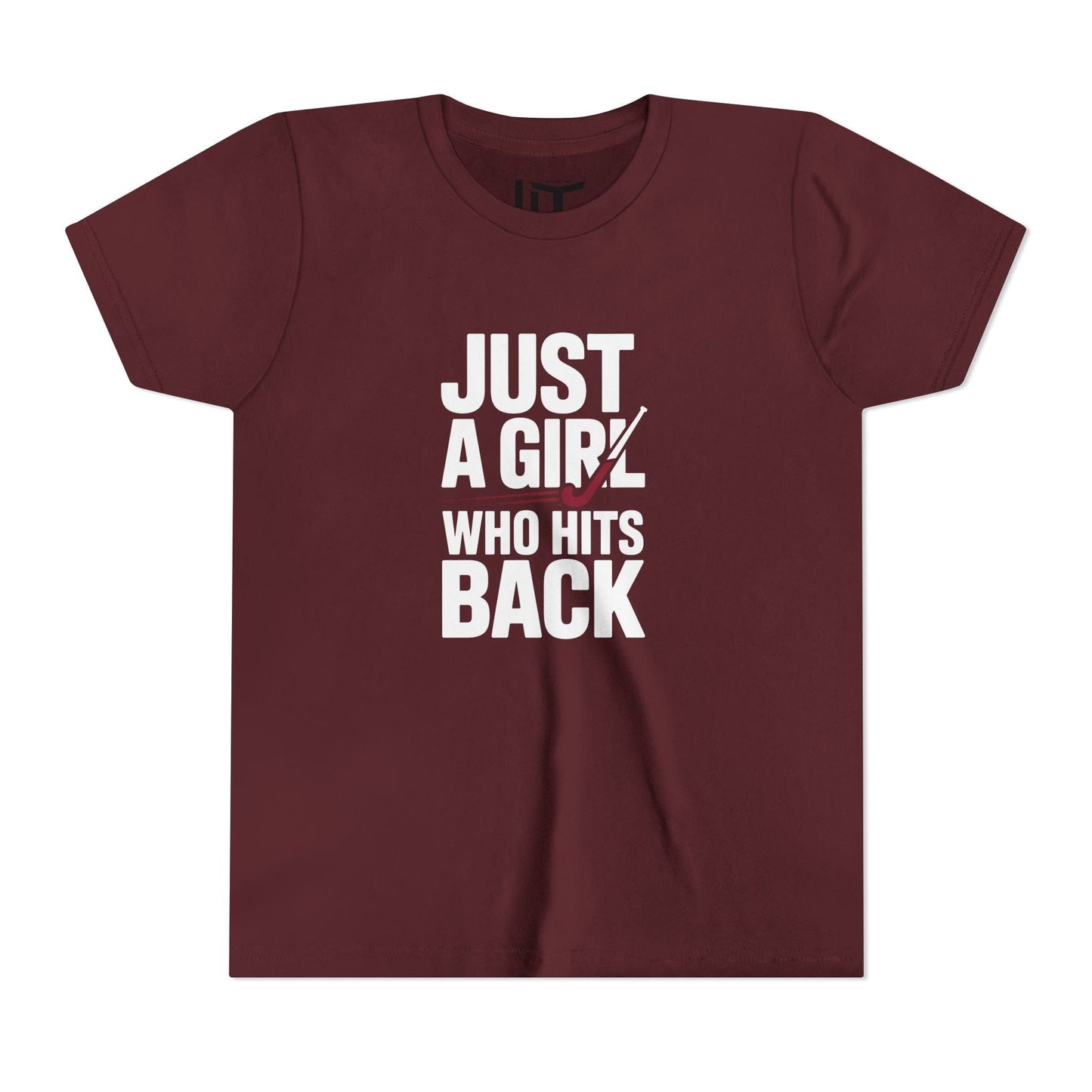 Just A Girl Who Hits Back  Youth Short Sleeve Tee