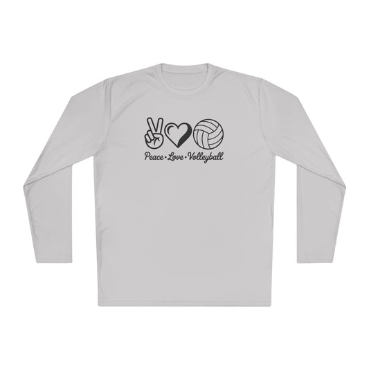 Peace • Love • Volleyball Lightweight Long Sleeve Tee