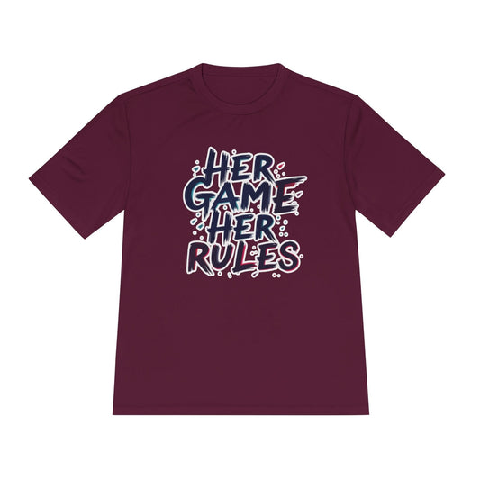 Her Game, Her Rules Unisex Moisture Wicking Tee