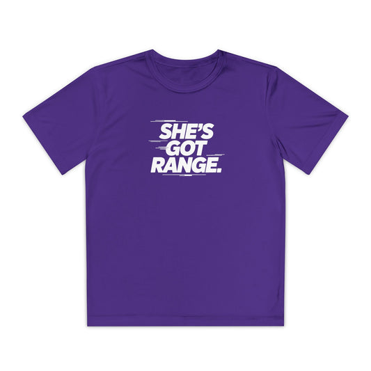She's Got Range Youth Moisture Wicking Tee