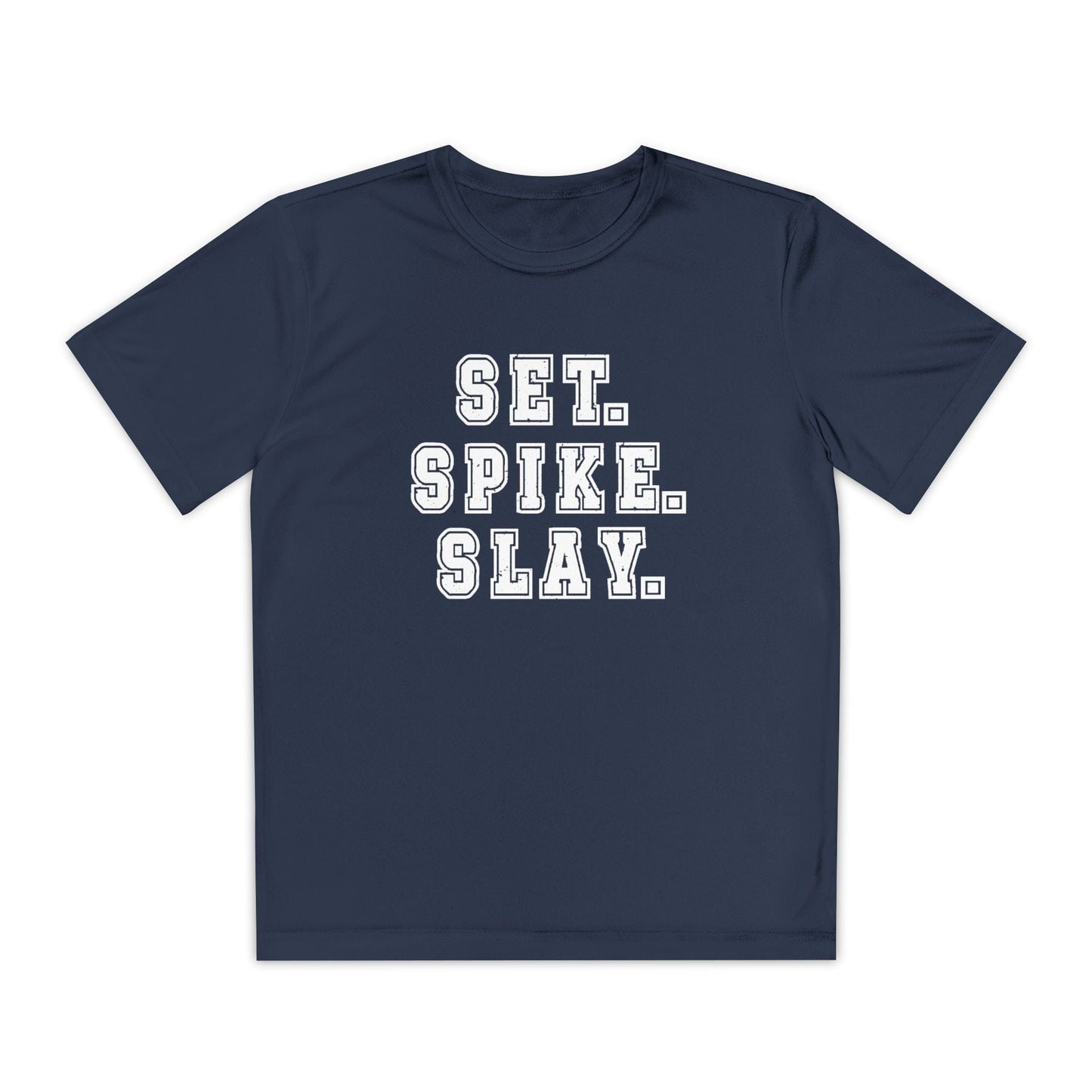Set.Spike.Slay Youth Moisture Wicking Tee