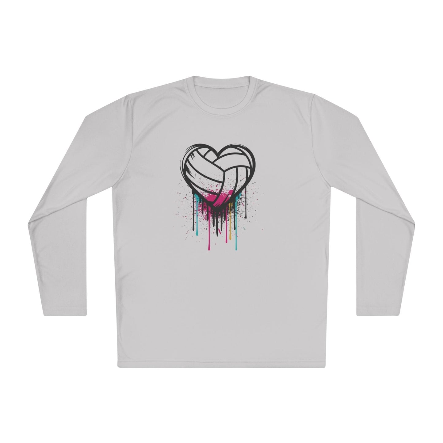 Dripping Volleyball Heart Lightweight Long Sleeve Tee
