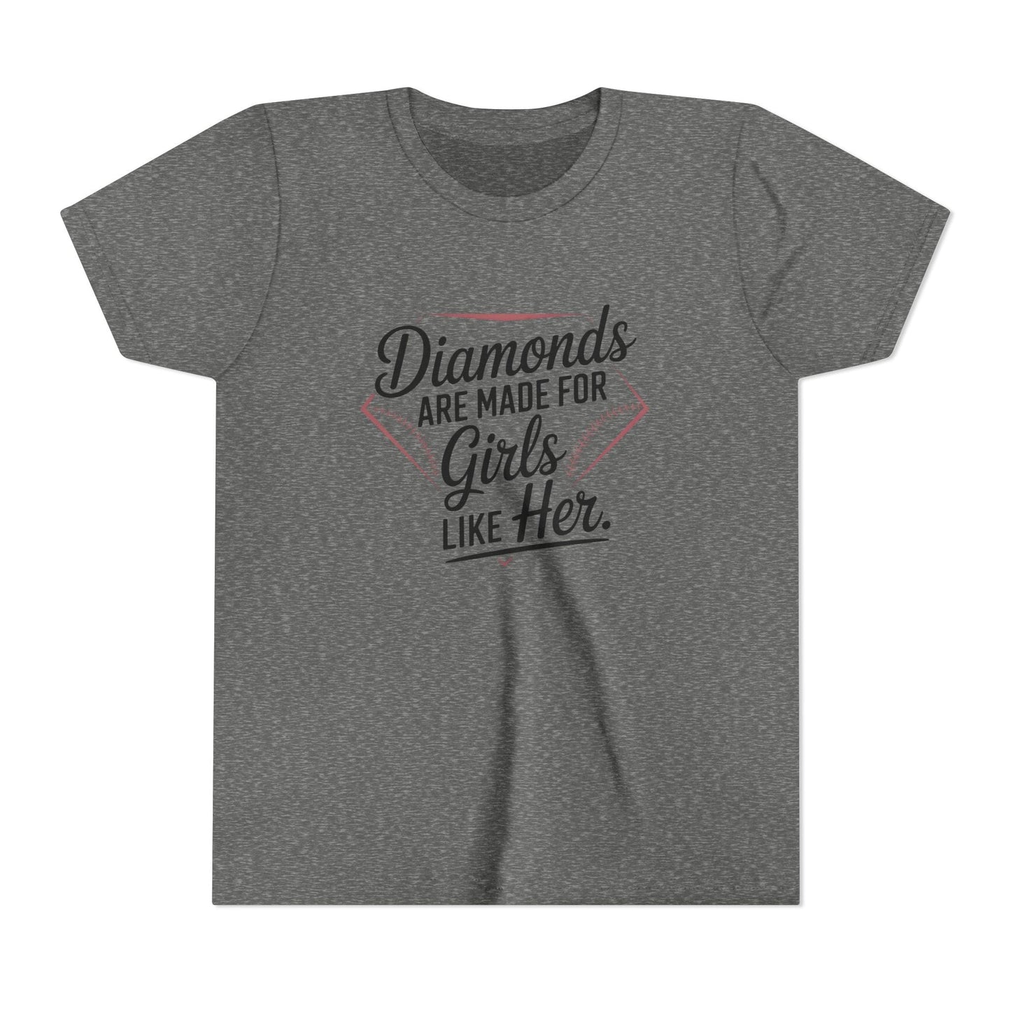Diamonds Are Made for Girls Like Her Youth Short Sleeve Tee