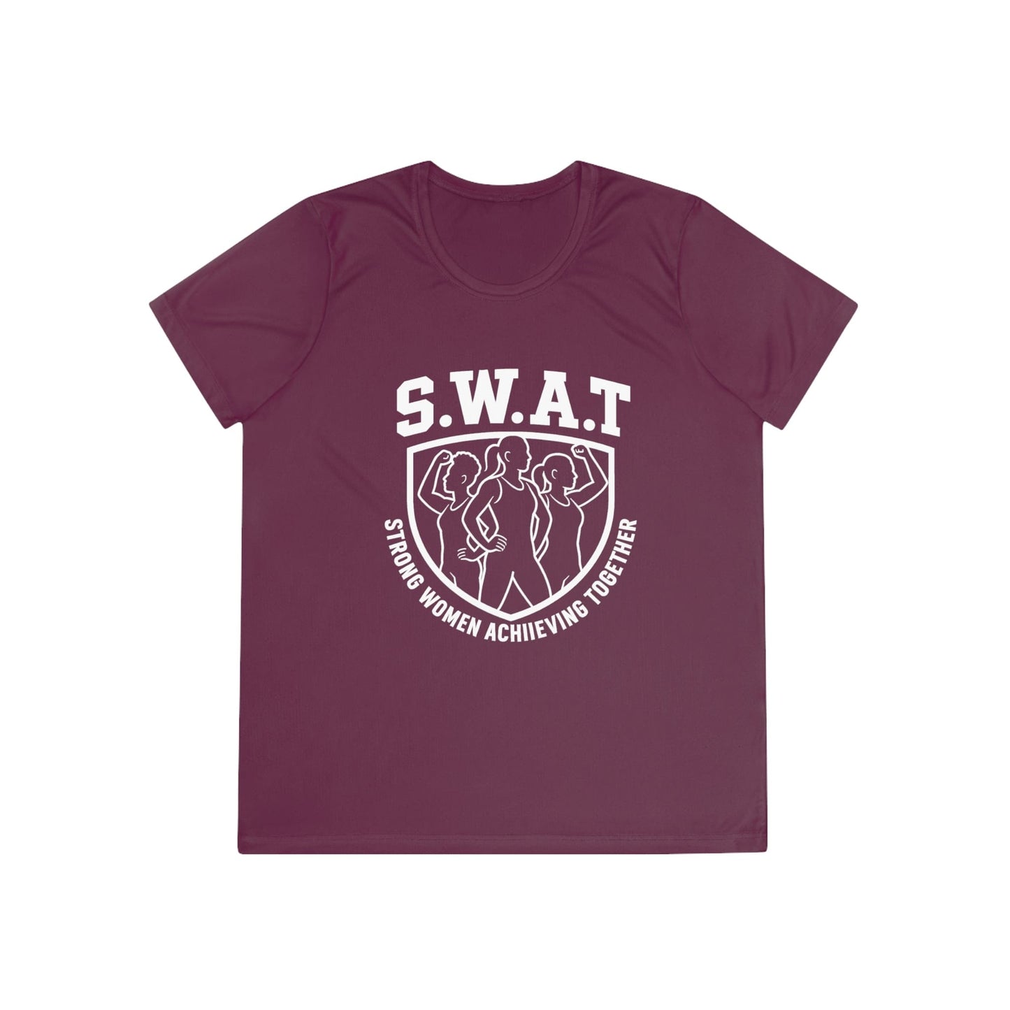 S.W.A.T – Strong Women Achieving Together Ladies Moisture Wicking Tee