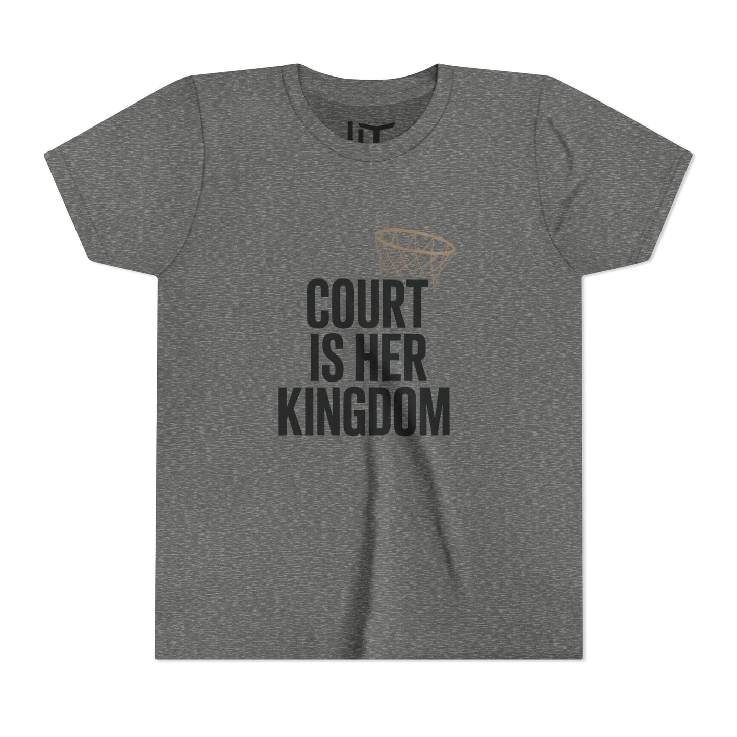 Court Is Her Kingdom Youth Short Sleeve Tee