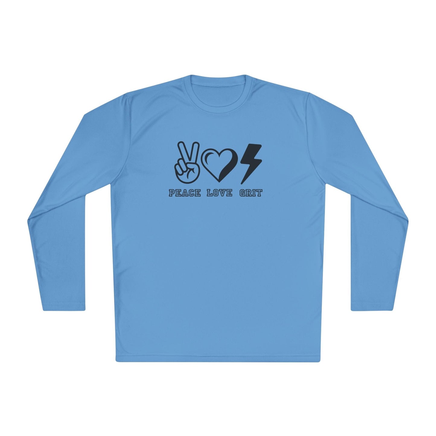 Peace, Love, Grit Unisex Lightweight Long Sleeve Tee