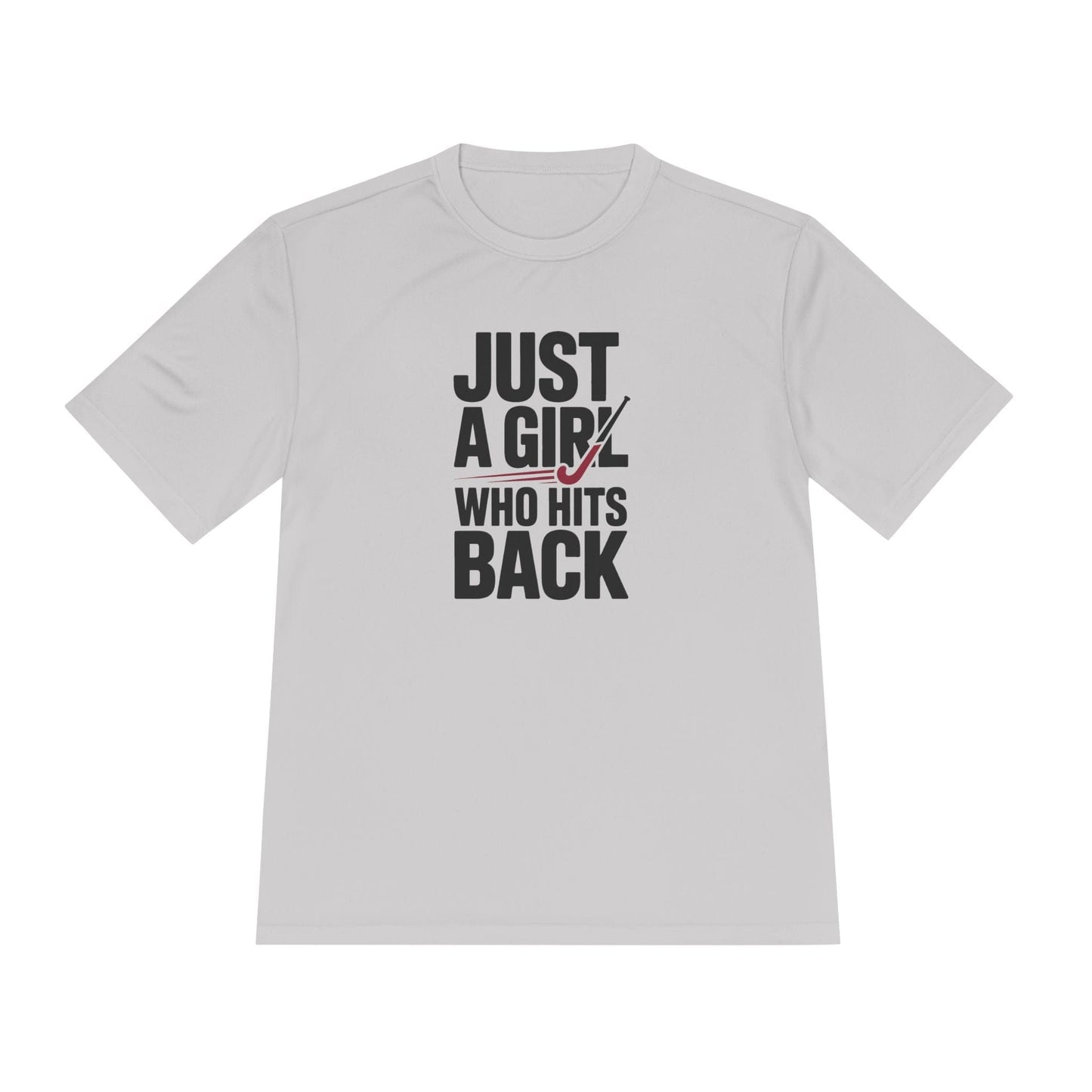 Just A Girl Who Hits Back Unisex Moisture Wicking Tee