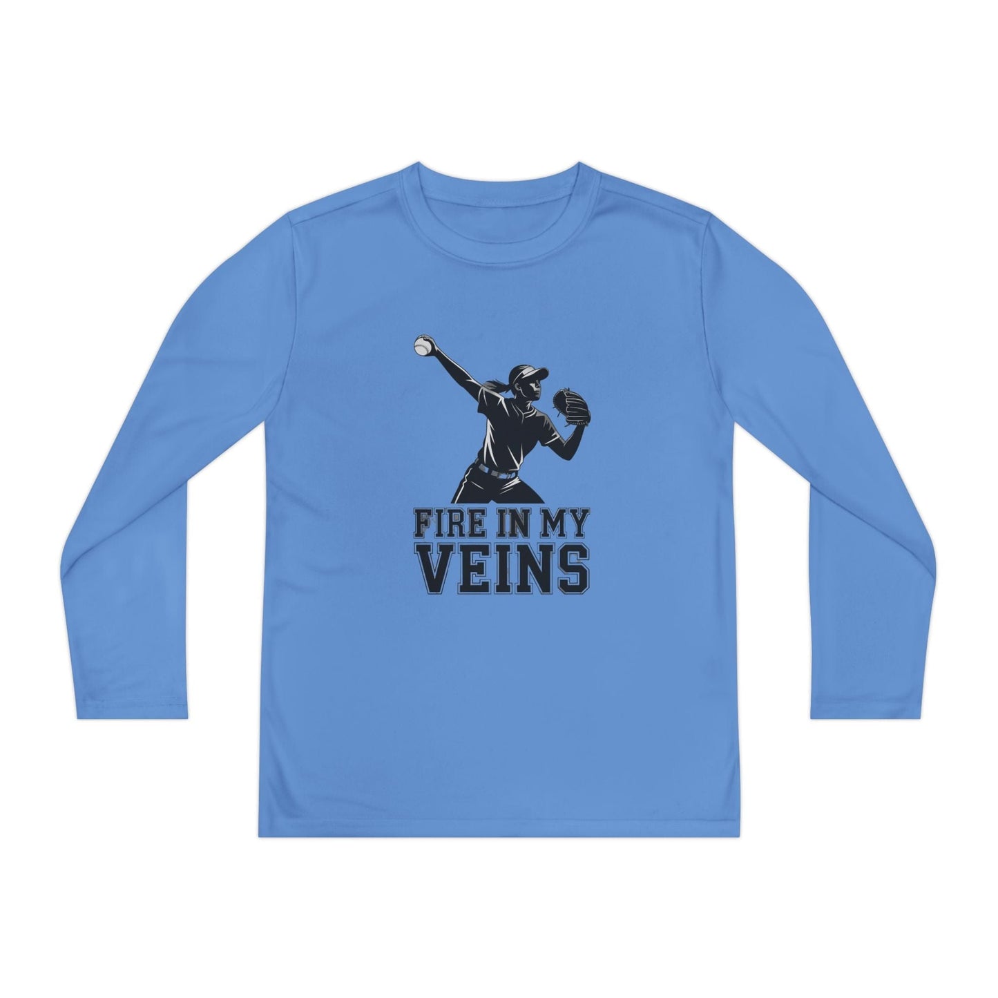 Fire In My Veins Youth Long Sleeve Competitor Tee