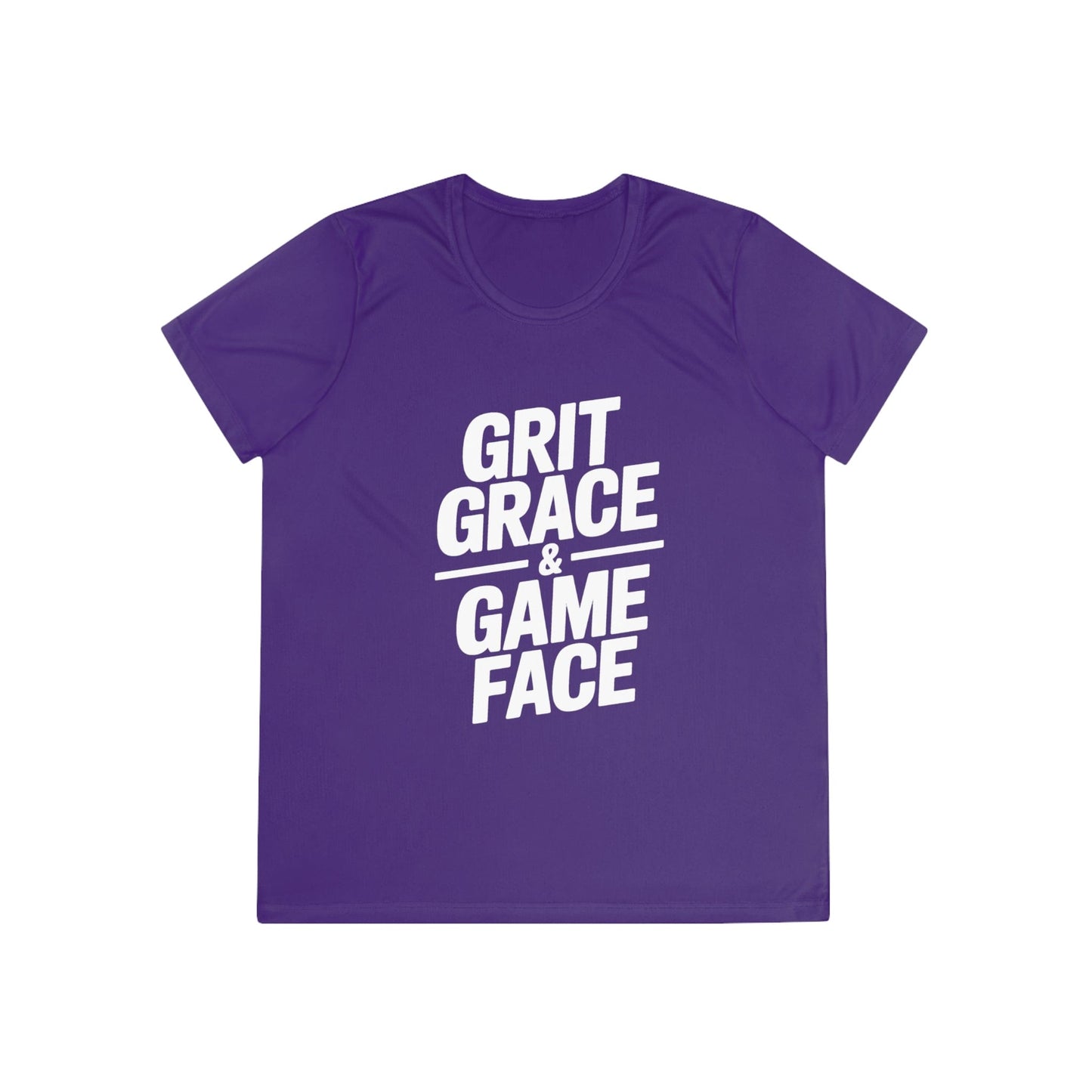 Grit, Grace, And Game Face Ladies Moisture Wicking Tee