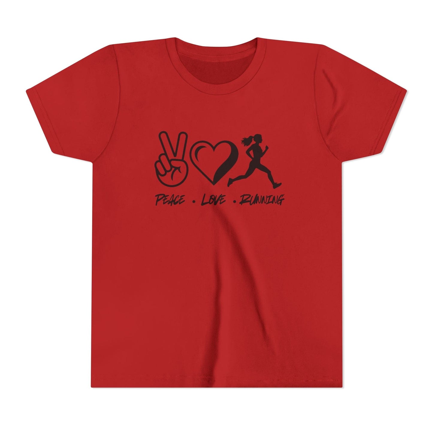 Peace • Love • Running Youth Short Sleeve Tee