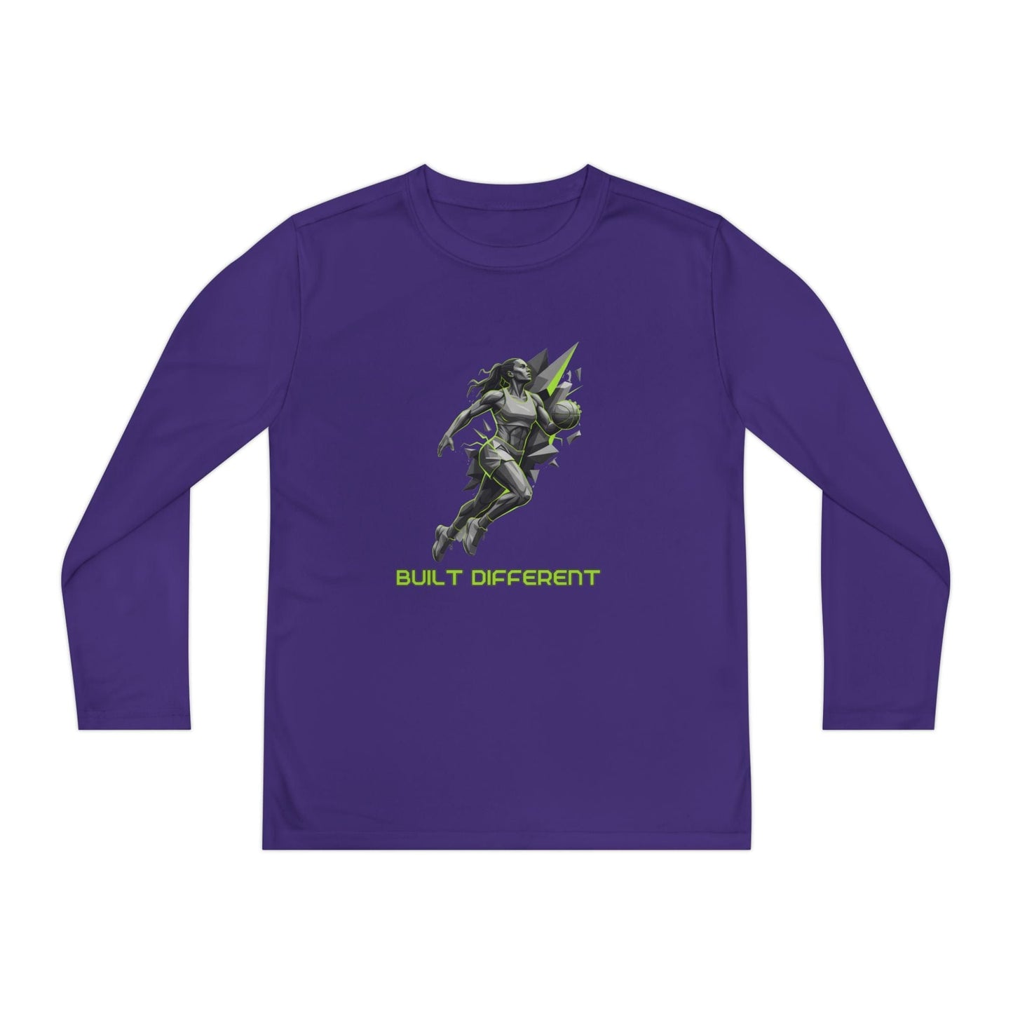 Built Different Youth Long Sleeve Competitor Tee