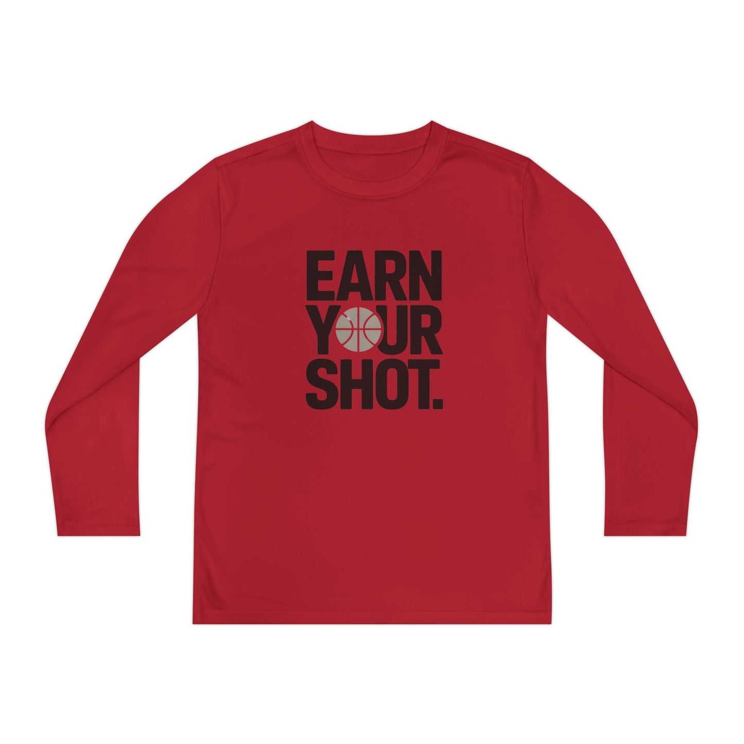 Earn Your Shot Youth Long Sleeve Competitor Tee