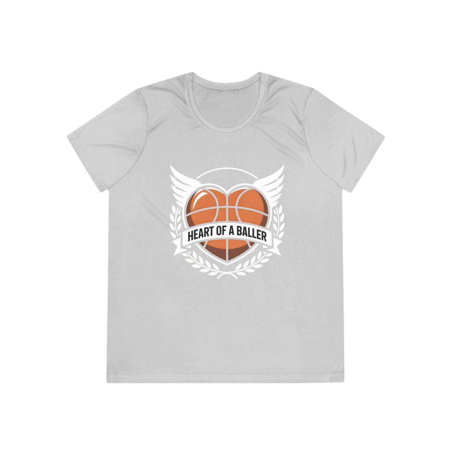 Heart Of A Baller-Basketball Ladies Competitor Tee