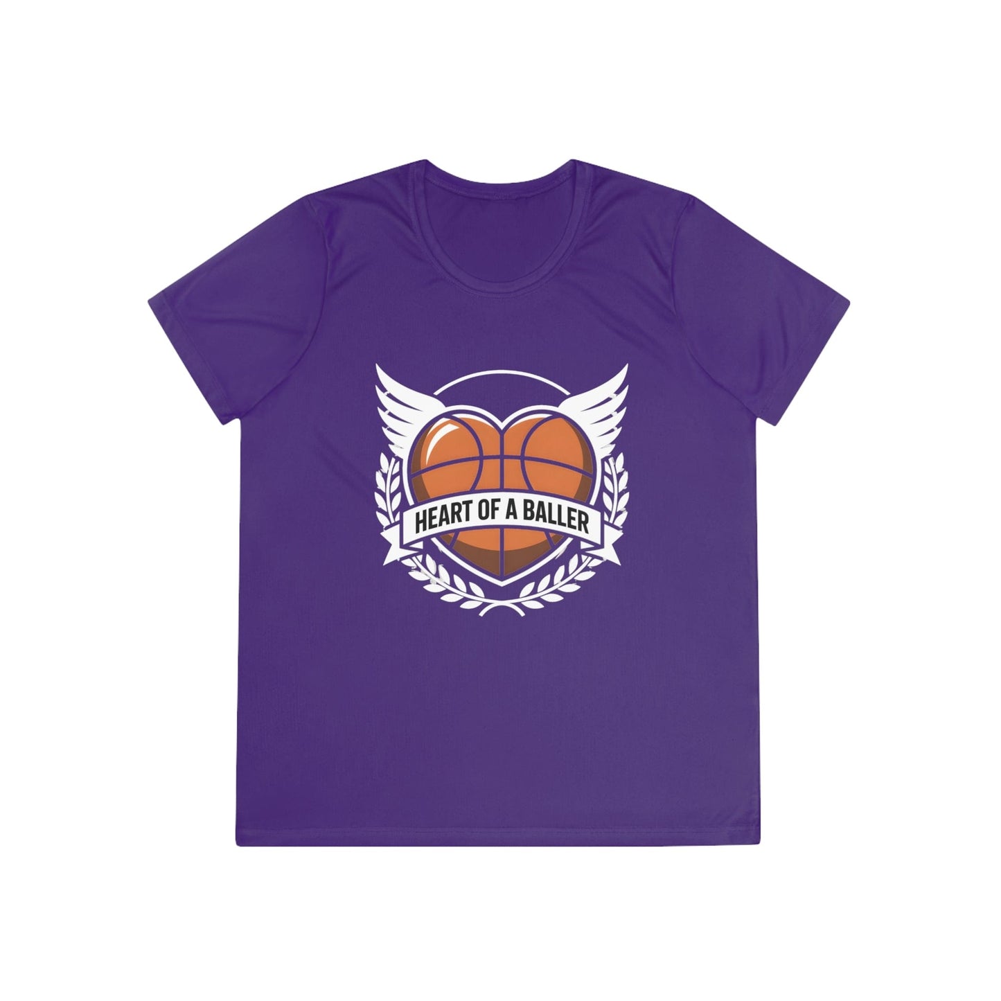 Heart Of A Baller-Basketball Ladies Competitor Tee