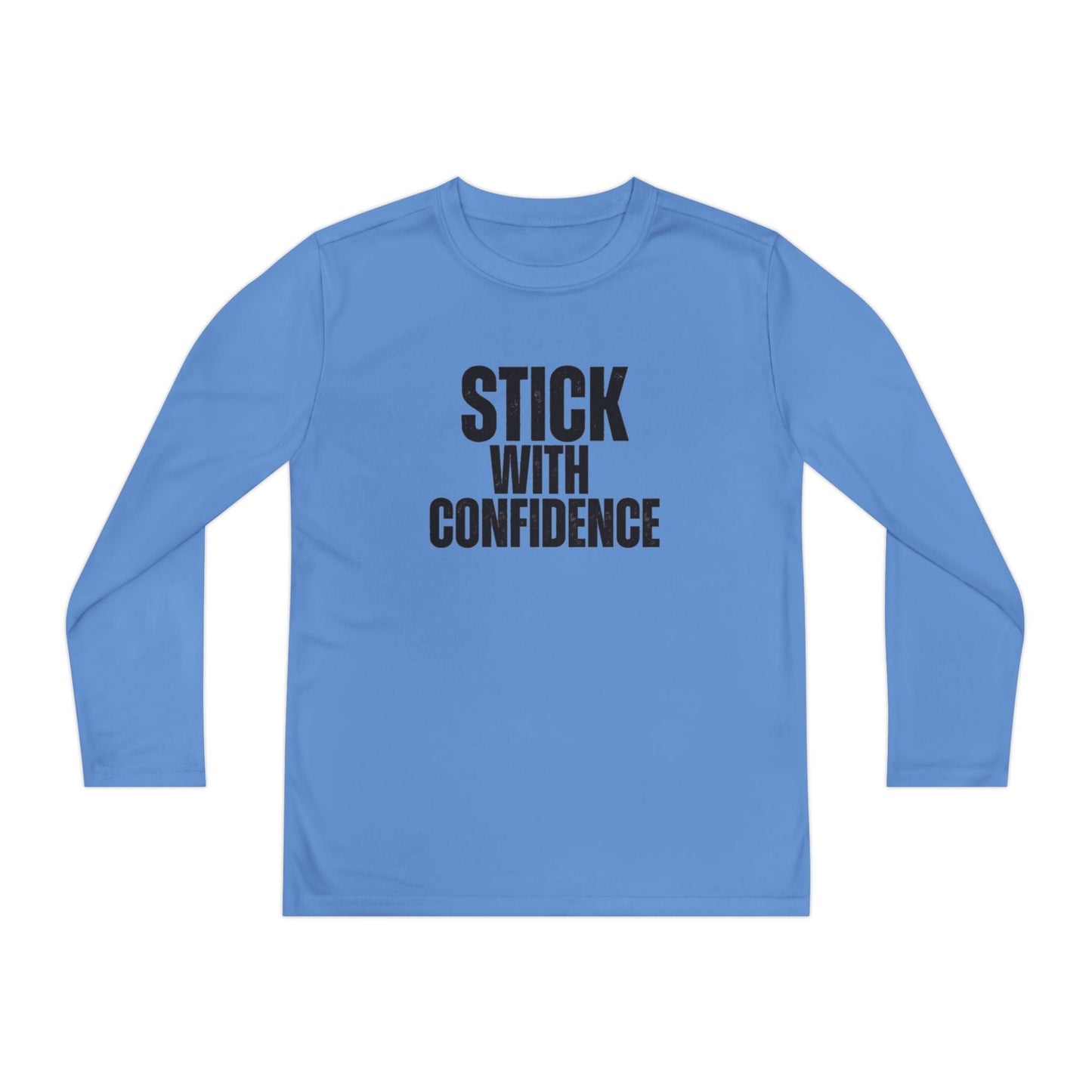 Stick With Confidence Youth Long Sleeve Competitor Tee