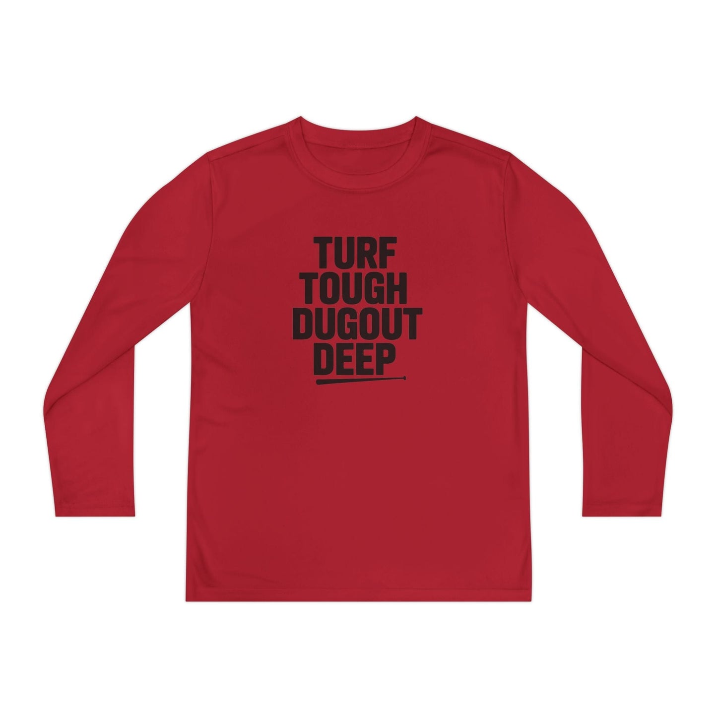 Turf Tough, Dugout Deep Youth Long Sleeve Competitor Tee
