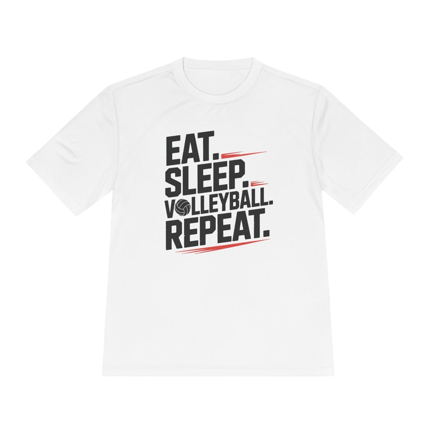 Eat.Sleep.Volleyball.Repeat Unisex Moisture Wicking Tee
