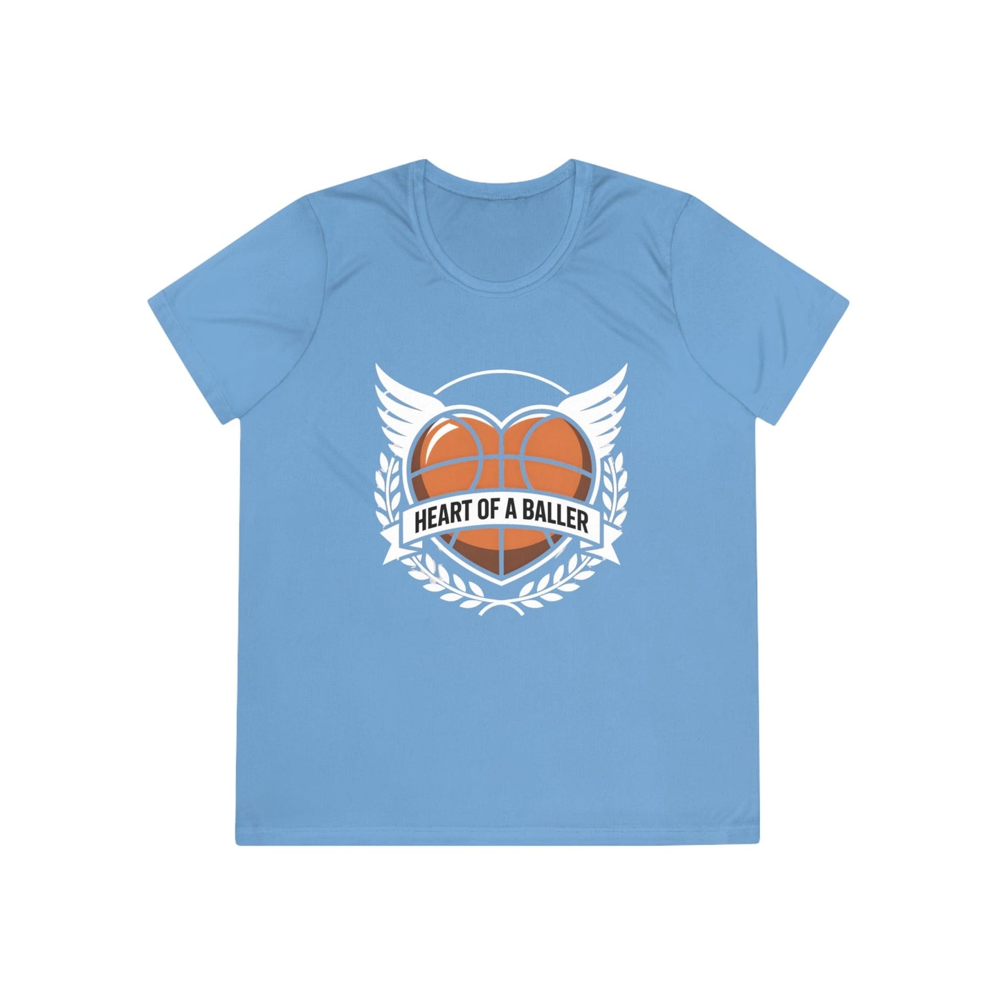 Heart Of A Baller-Basketball Ladies Competitor Tee