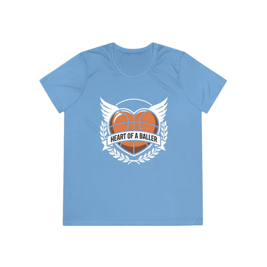 Heart Of A Baller-Basketball Ladies Competitor Tee