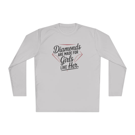 Diamonds Are Made for Girls Like Her Lightweight Long Sleeve Tee