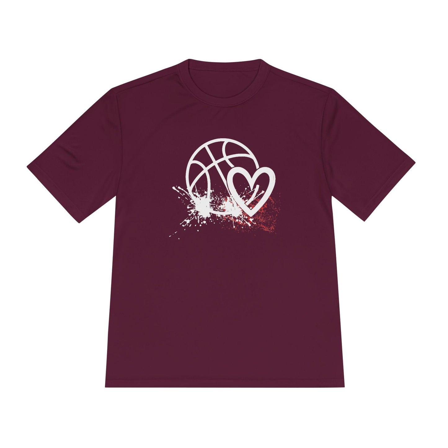 Basketball Is Her Heartbeat Unisex Moisture Wicking Tee