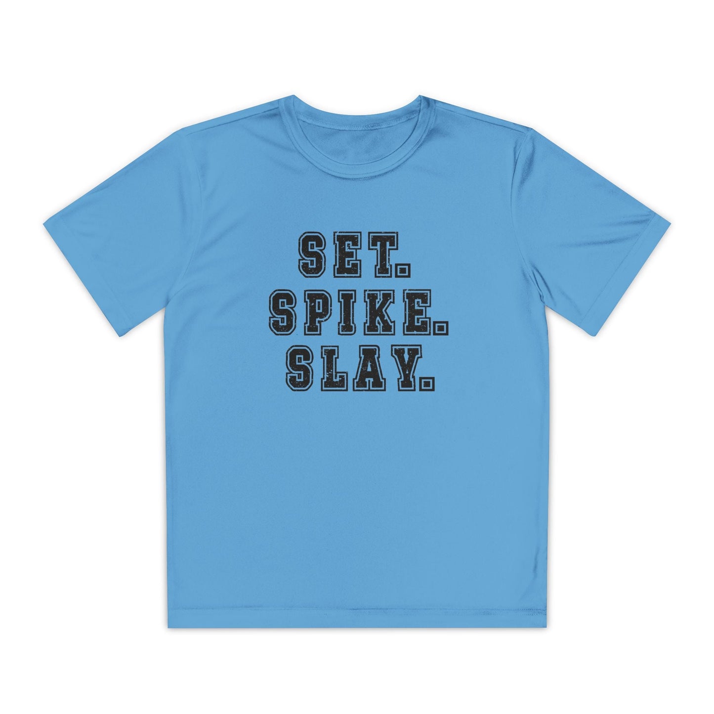 Set.Spike.Slay Youth Moisture Wicking Tee