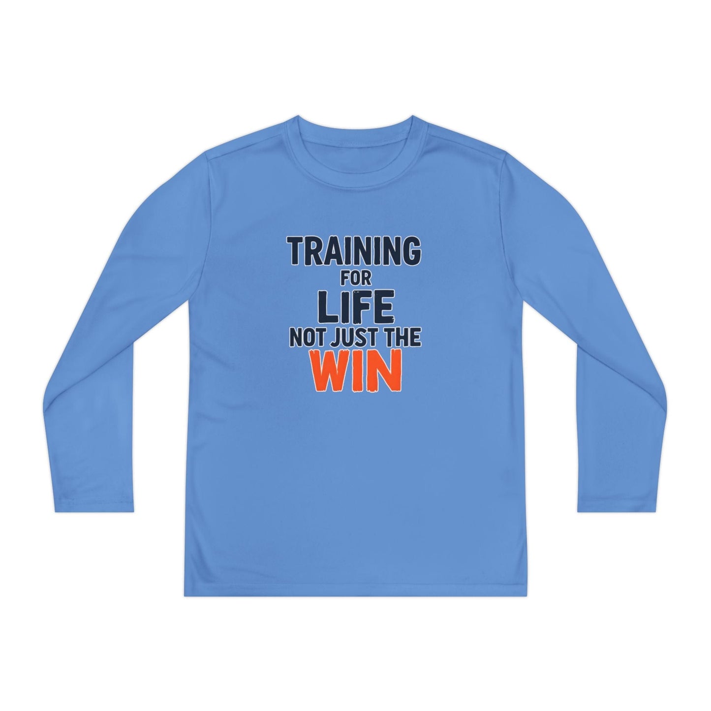 Training for Life, Not Just the Win Youth Long Sleeve Competitor Tee