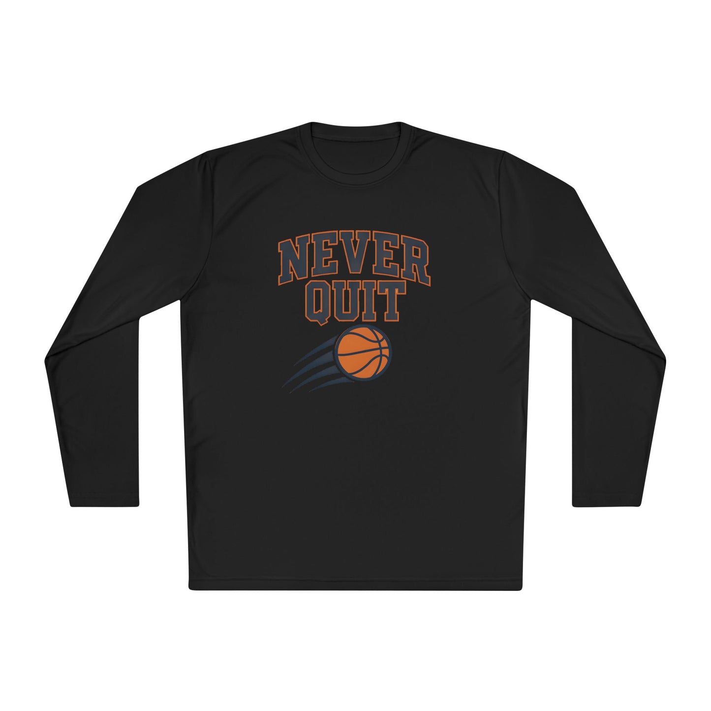 Never Quit Basketball Lightweight Long Sleeve Tee